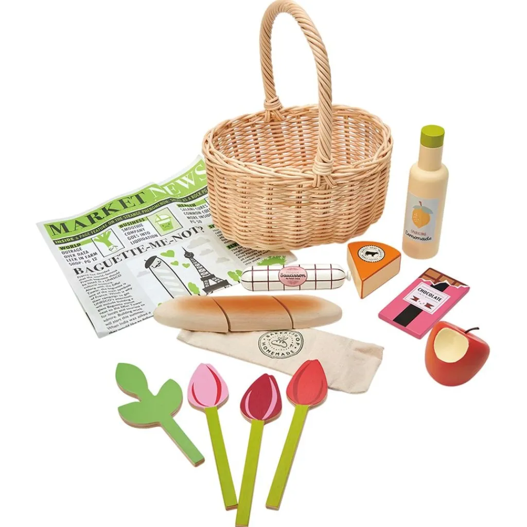 Flätad Korg Fylld Med Varor Beige>Tender Leaf Sale