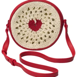Flätad Rund Axelväska Beige>Stella McCartney Kids