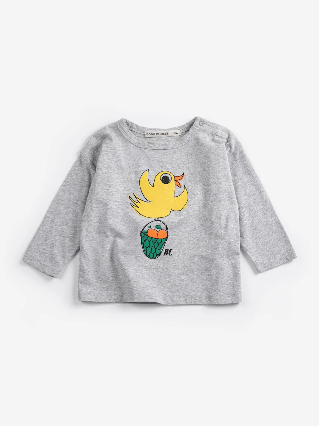 Flying Oranges Långärmad T-shirt Heather Grey>Bobo Choses Clearance