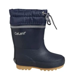 Fodrade Gummistövlar Marinblå>Celavi New