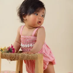 Franscesca Romper Pink Fragola Vichy><noscript><img width=