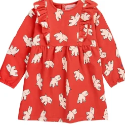 Freedom Bird Mönstrad Baby-klänning Röd>Bobo Choses Sale