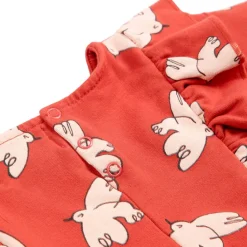 Freedom Bird Mönstrad Baby-klänning Röd><noscript><img width=