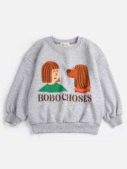 Friends In A Pickle Sweatshirt Heather Grey>Bobo Choses Online