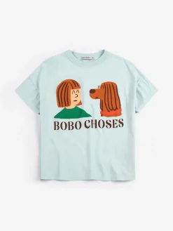 Friends In A Pickle T-shirt Light Blue>Bobo Choses Outlet