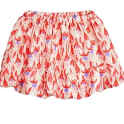 Fuchsia Aop Vävd Ballongkjol Röd>Mini Rodini Clearance