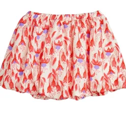 Fuchsia Aop Vävd Ballongkjol Röd>Mini Rodini Clearance