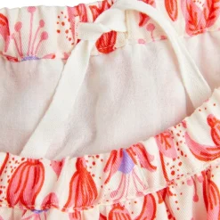 Fuchsia Aop Vävd Ballongkjol Röd><noscript><img width=