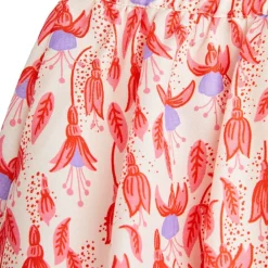 Fuchsia Aop Vävd Ballongkjol Röd><noscript><img width=