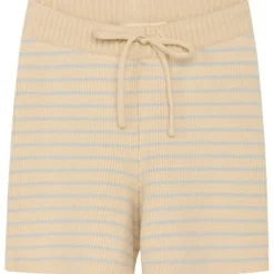 Fyle Stickade Randiga Shorts Sea salt/Warm cotton>Flöss New