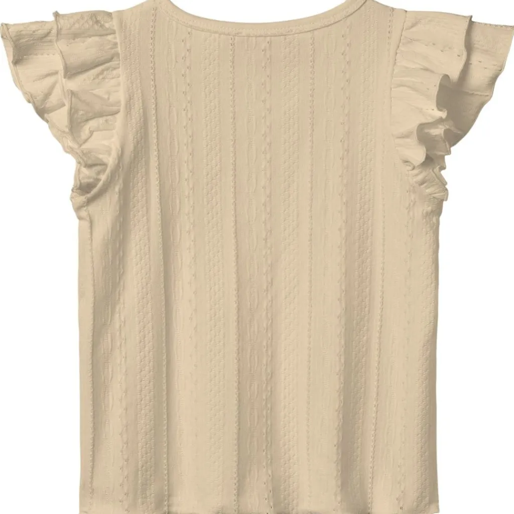 Gabby Kortärmad Blus SANDSHELL>Fliink Best