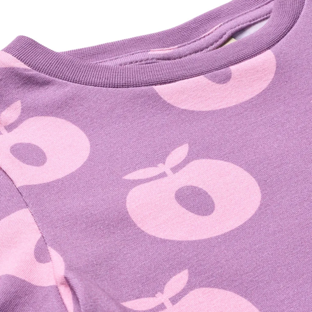 Gala Klänning Med Äpplen Lila Purple Iris>Småfolk Outlet