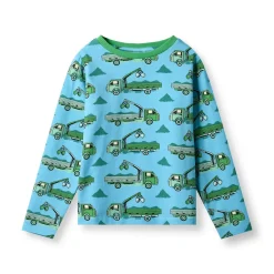 Gala Långärmad Topp Pool Blue>Småfolk New