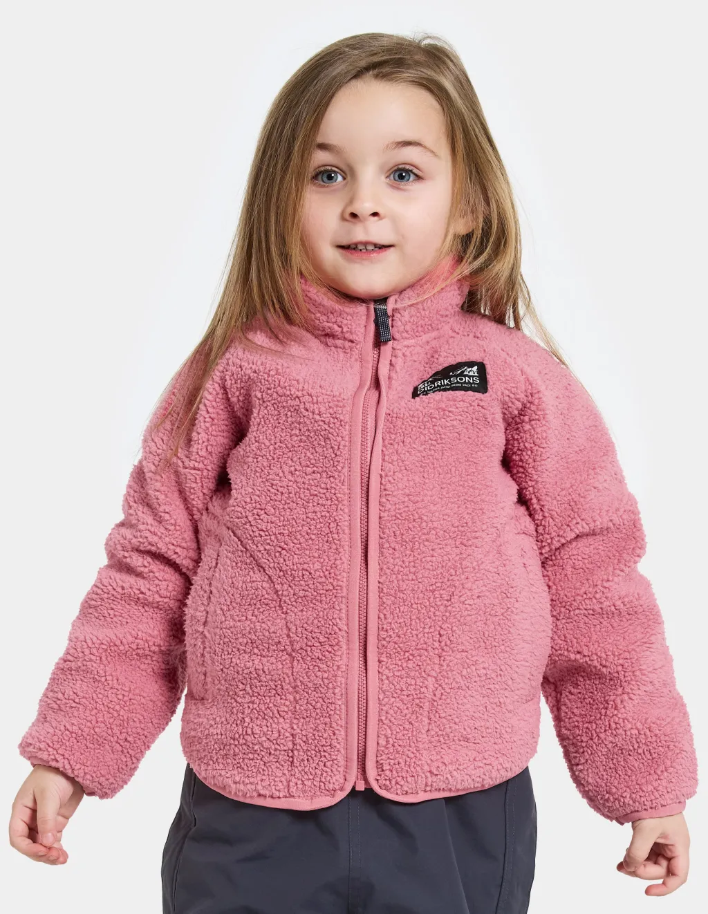 Gibbs Kids 2 Jumper Med Halv Dragkedja Heather Pink>Didriksons Sale