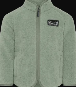 Gibbs Kids 2 Jumper Med Halv Dragkedja Light Moss>Didriksons Clearance