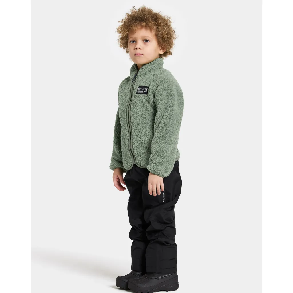 Gibbs Kids 2 Jumper Med Halv Dragkedja Light Moss>Didriksons Clearance