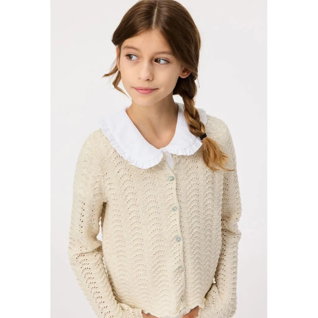 Gigi Knitted Cardigan Sand Melange>Molo Sale