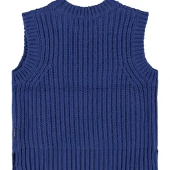 Gilberte Stickad Väst Twillight Blue>Molo Online