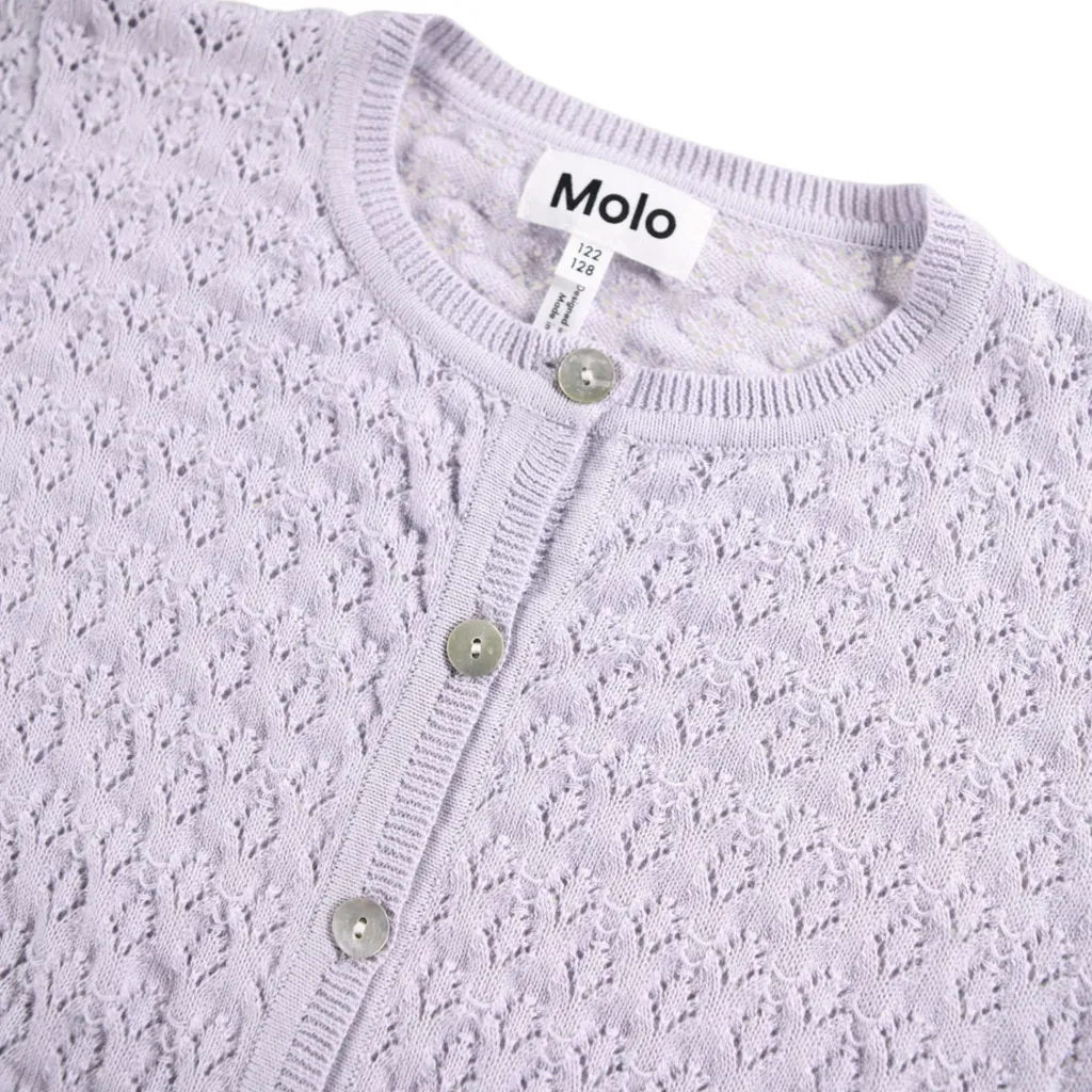 Gilda Cardigan Thistle>Molo Hot