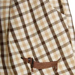 Gingham Vävda Shorts Beige>Mini Rodini Clearance