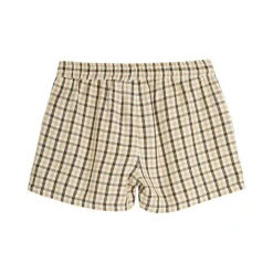 Gingham Vävda Shorts Beige><noscript><img width=