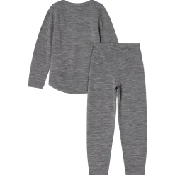 Gisborn Baselayer-set I Ull Och Bambu Dark Grey Melange>Kuling Discount