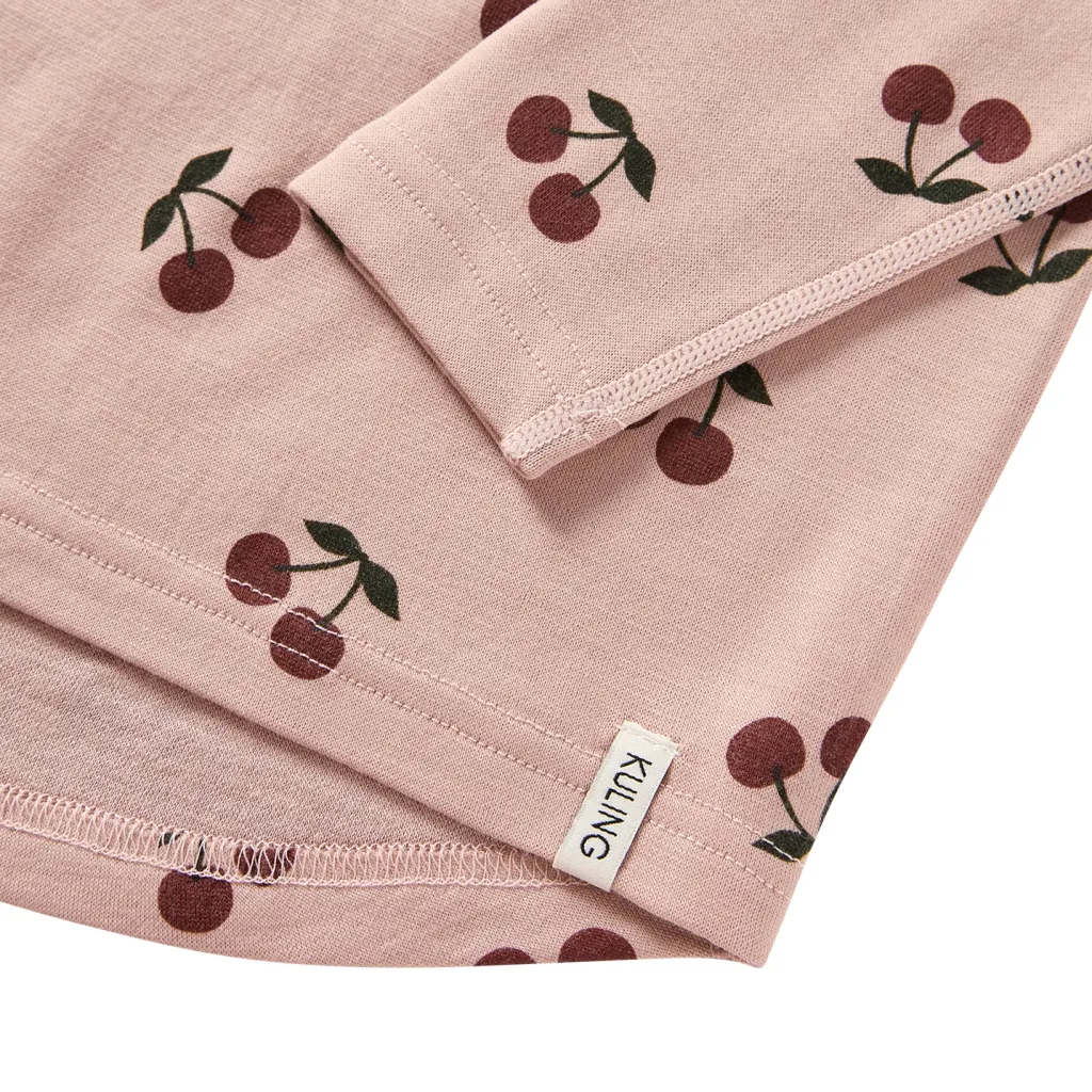 Gisborn Baselayer-set I Ull Och Bambu Woody Rose Cherry>Kuling Outlet