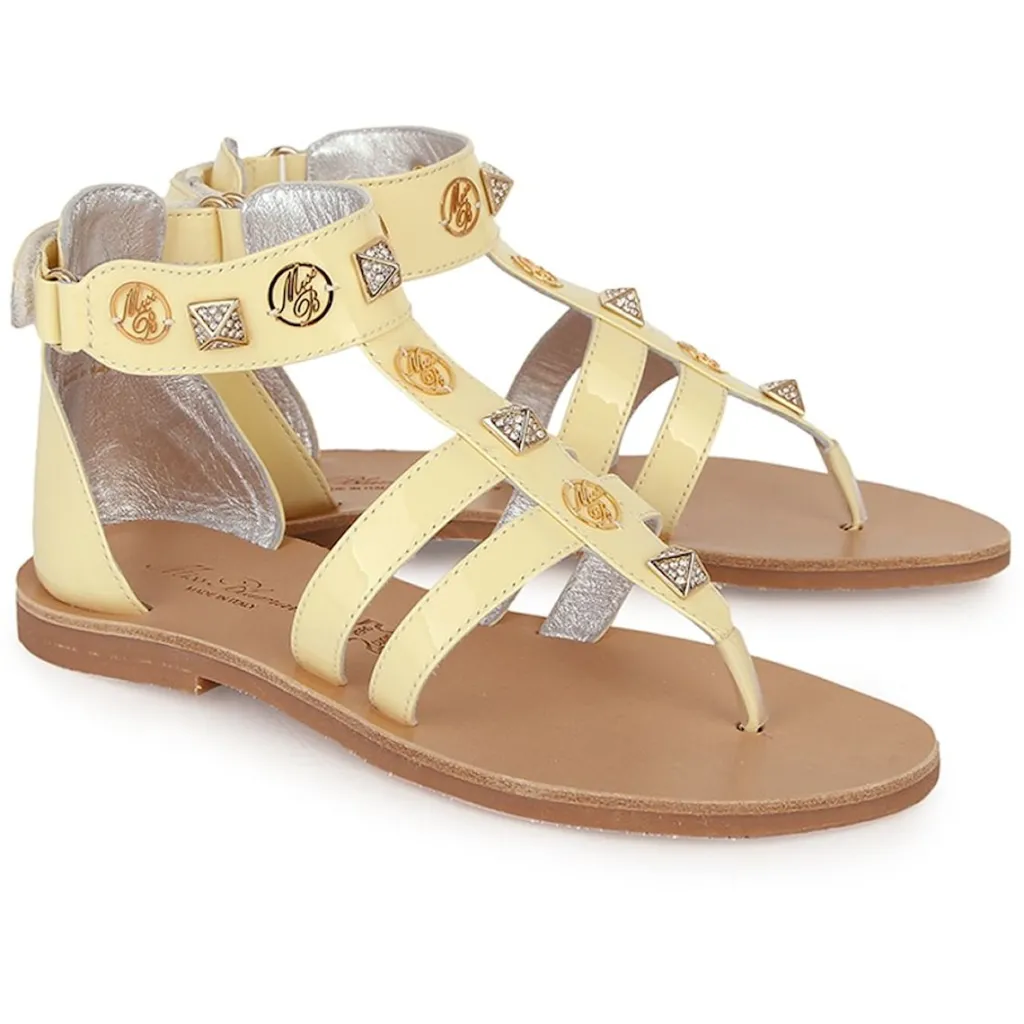 Gladiator Sandaler Gula>Miss Blumarine Outlet