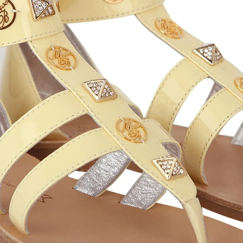 Gladiator Sandaler Gula>Miss Blumarine Outlet