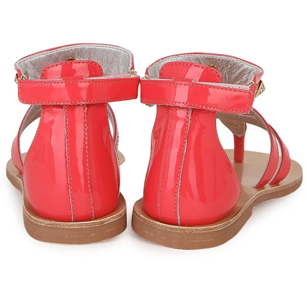 Gladiator Sandaler Röda>Miss Blumarine