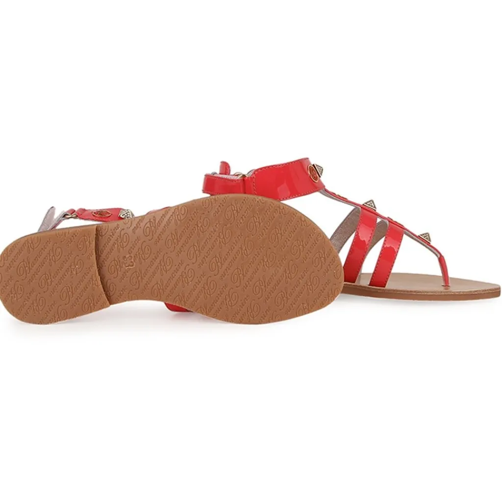 Gladiator Sandaler Röda>Miss Blumarine