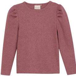 Glitter Rib Långärmad T-Shirt Deco Rose>Minymo Sale