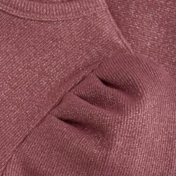 Glitter Rib Långärmad T-Shirt Deco Rose>Minymo Sale