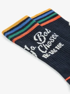 Go Bobo Navy Långa Strumpor Midnight Blue><noscript><img width=