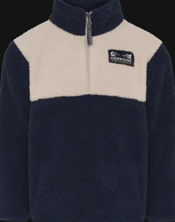 Gosig Kids Jumper Med Halv Dragkedja Navy>Didriksons New