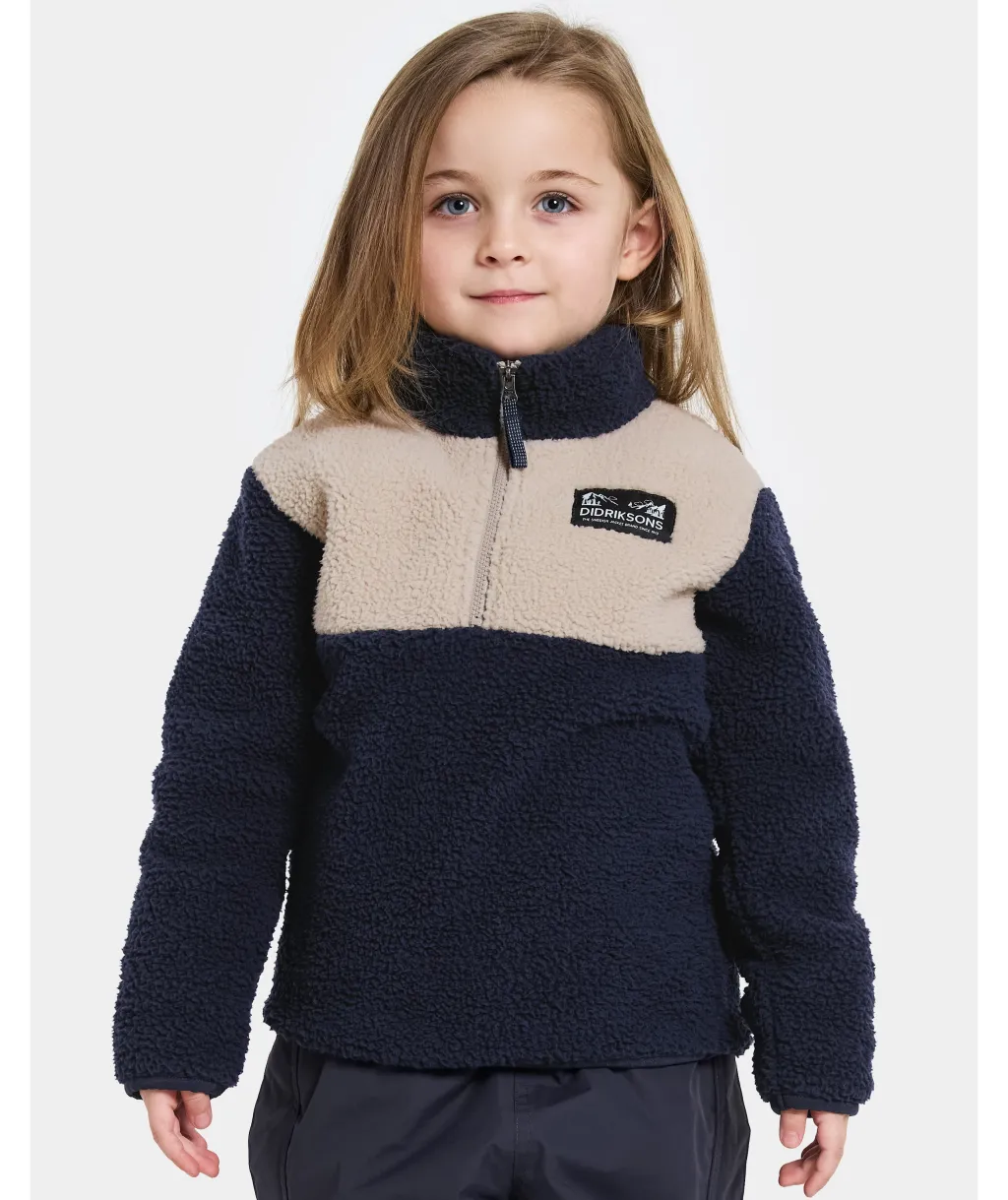 Gosig Kids Jumper Med Halv Dragkedja Navy>Didriksons New