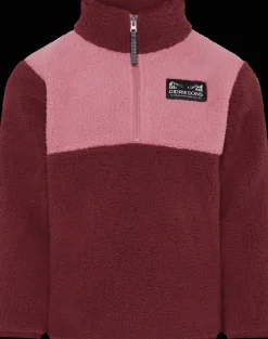 Gosig Kids Jumper Med Halv Dragkedja Anemon Red>Didriksons Best