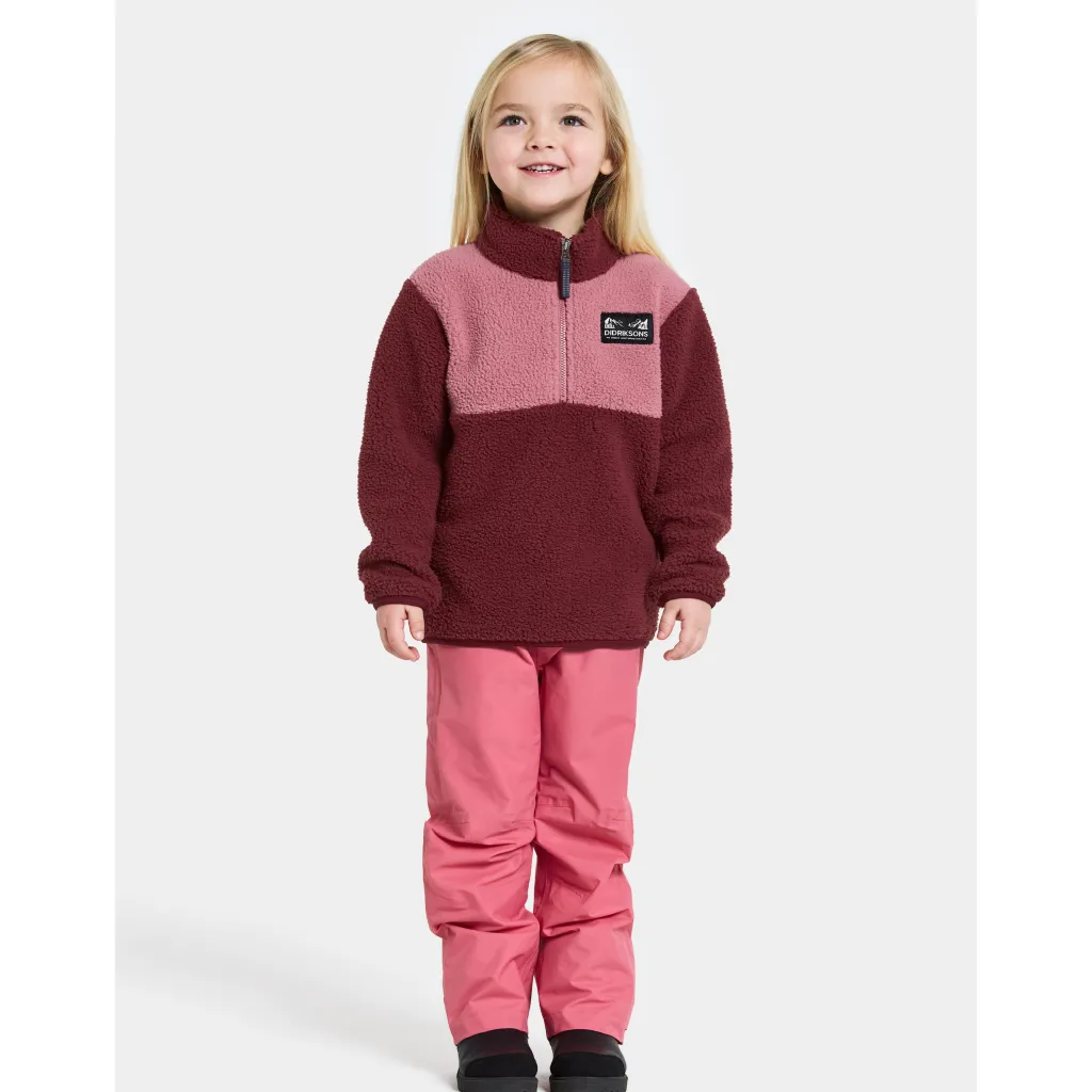 Gosig Kids Jumper Med Halv Dragkedja Anemon Red>Didriksons Best