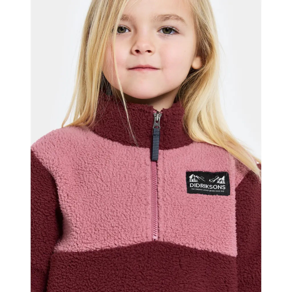Gosig Kids Jumper Med Halv Dragkedja Anemon Red>Didriksons Best