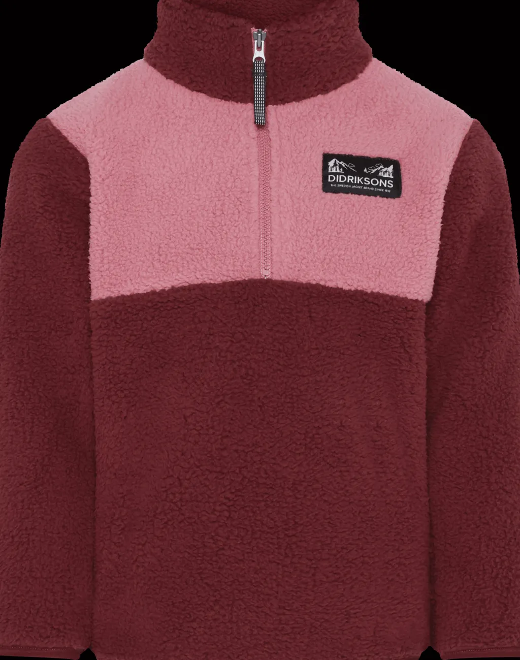 Gosig Kids Jumper Med Halv Dragkedja Anemon Red>Didriksons Best