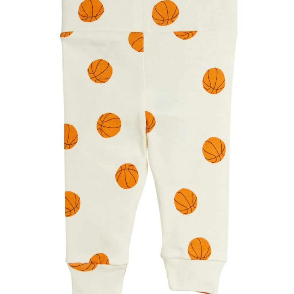 GOTS Basketball Baby-leggings Off White>Mini Rodini Hot