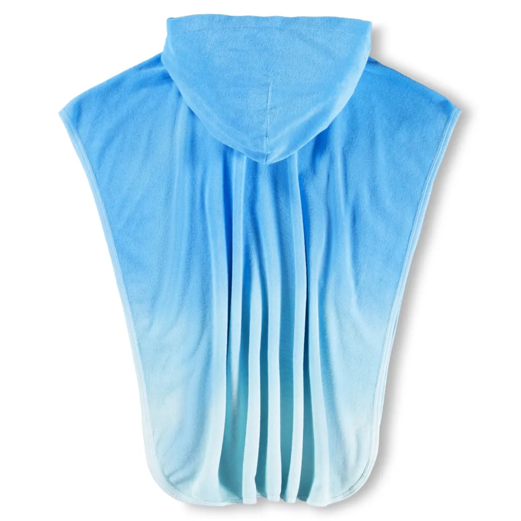 GOTS Beach Cover Up Badponcho Blue Light>Molo