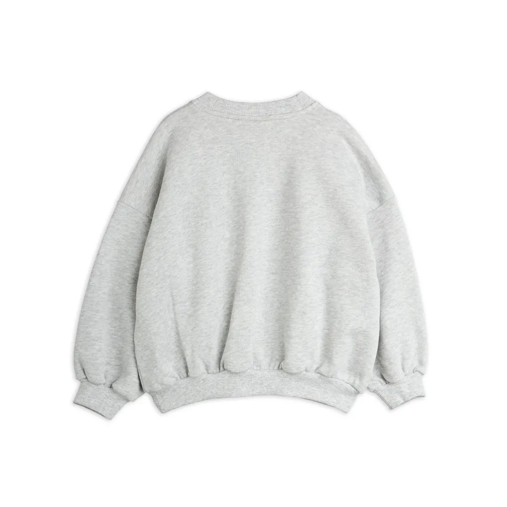 GOTS Bear Chenille Sweatshirt Grey>Mini Rodini Outlet