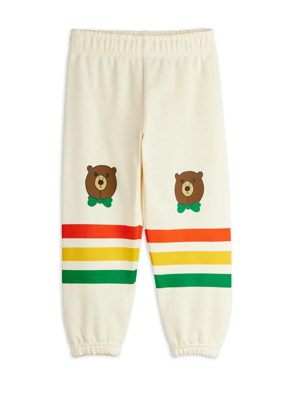 GOTS Bear Mjukisbyxor Med Rand Offwhite>Mini Rodini New