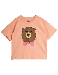 GOTS Bear T-shirt Pink>Mini Rodini Online