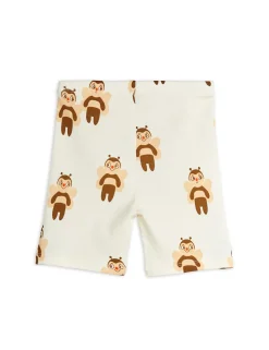 GOTS Bees Aop Cykelbyxor Offwhite>Mini Rodini Hot