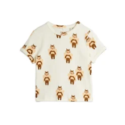 GOTS Bees Aop Kortärmad Top Offwhite>Mini Rodini Discount