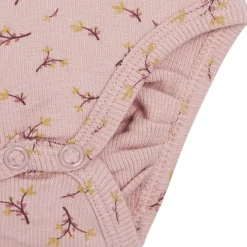 GOTS Bing Blommig Omlottbody Dusty Rose>Hust&Claire Outlet