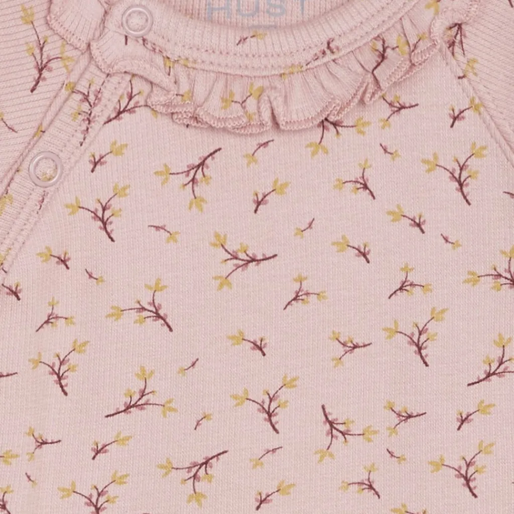 GOTS Bing Blommig Omlottbody Dusty Rose>Hust&Claire Outlet