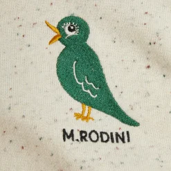 GOTS Bird Emb Mjukisbyxor Offwhite>Mini Rodini Sale